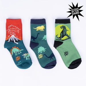 Dinosaur Days Junior Crew Socks Pack