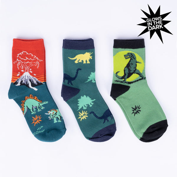Dinosaur Days Youth Crew Socks Pack