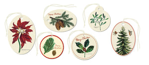 Christmas Botanica Glitter Gift Tags