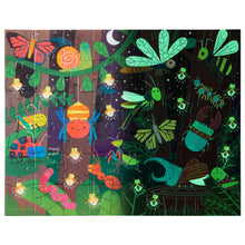 Load image into Gallery viewer, Forest Bugs Glow in the Dark 48pc Puzzle
