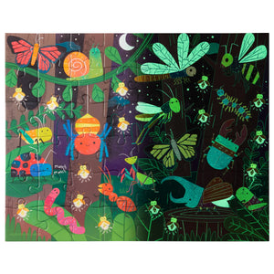 Forest Bugs Glow in the Dark 48pc Puzzle