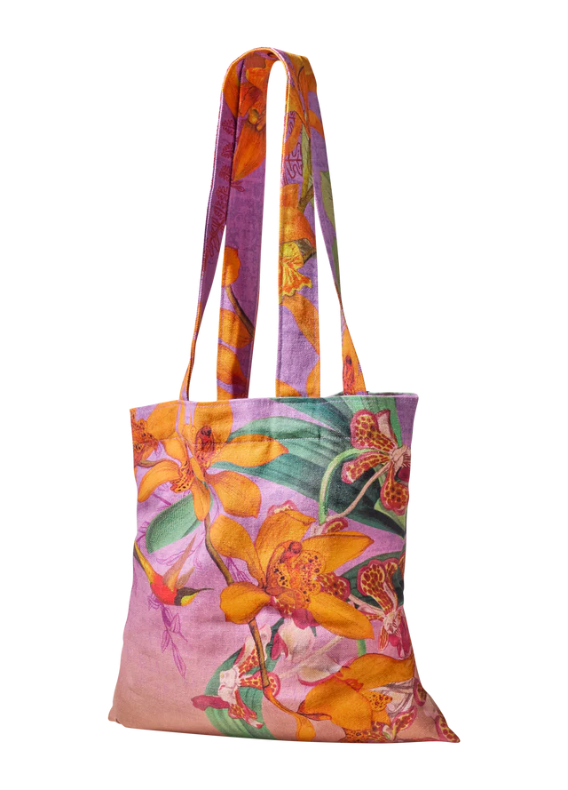 Botany Bliss Lavender Canvas Tote Bag