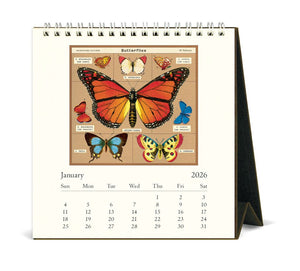 Papillons Desk Calendar