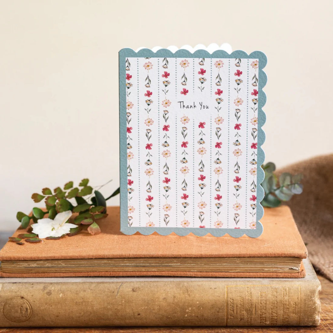 Small Flowers Thank You Card