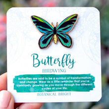 Load image into Gallery viewer, Birdwing Butterfly Enamel Pin
