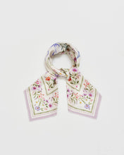 Load image into Gallery viewer, Forget Me Knot Cream Narrative Square Scarf
