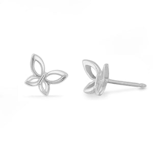 SS Butterfly Stud Earring