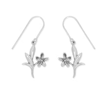 Load image into Gallery viewer, SS Floral Blossom Drop Earrings

