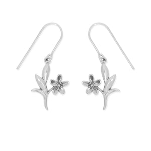 SS Floral Blossom Drop Earrings