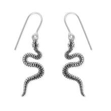 Load image into Gallery viewer, SS Snake Dangle Earrings

