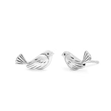 Load image into Gallery viewer, SS Sparrow Bird Stud Earrings
