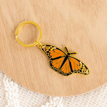 Load image into Gallery viewer, Monarch Butterfly Metal Keychain

