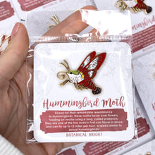 Load image into Gallery viewer, Hummingbird Moth Enamel Pin
