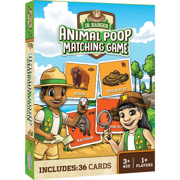 Jr. Ranger Animal Poop Matching Game