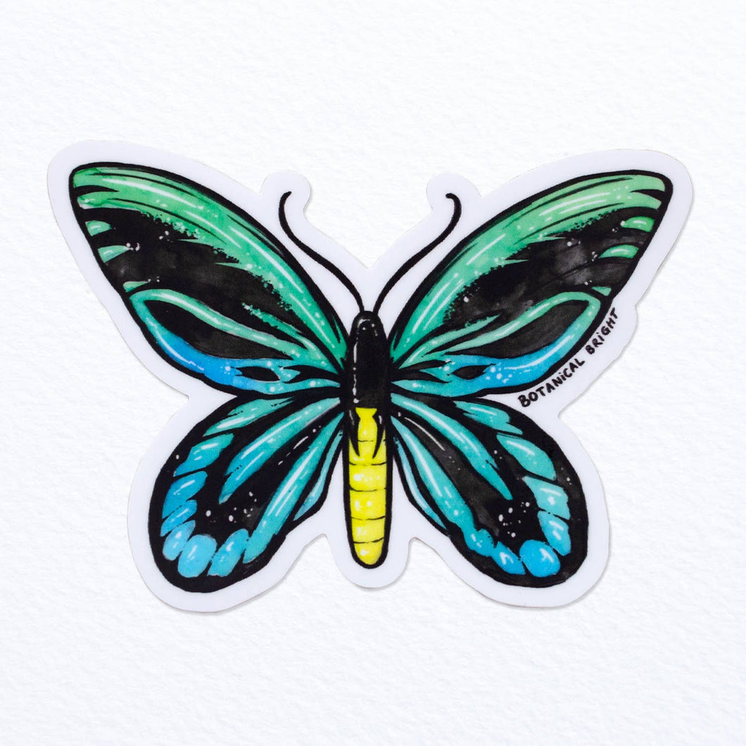 Queen Alexandras Birdwing Butterfly Waterproof Vinyl Sticker