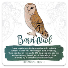 Load image into Gallery viewer, Barn Owl Enamel Pin
