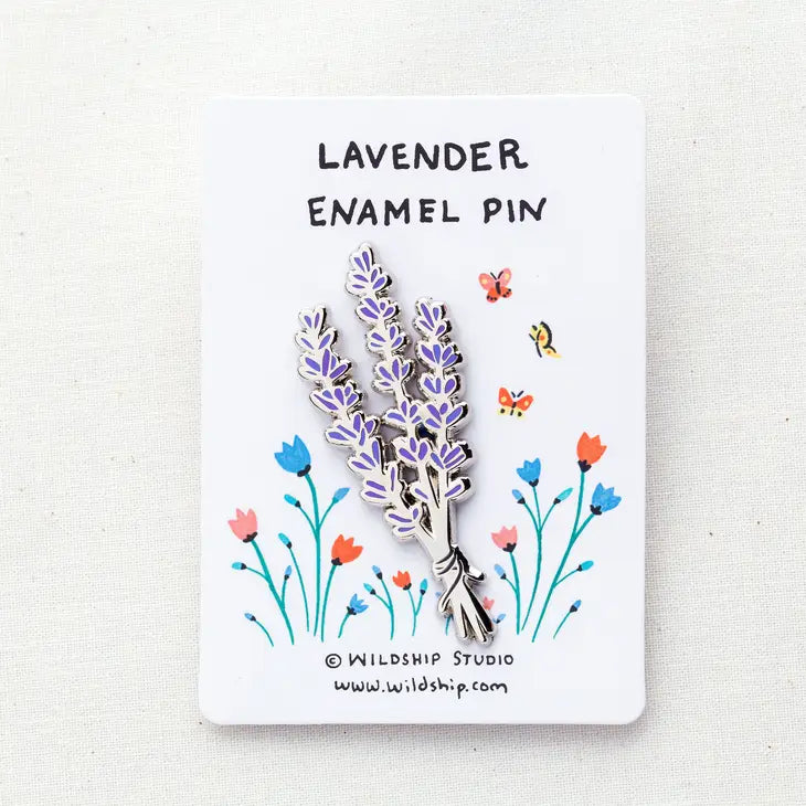 Lavender Enamel Pin