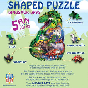 Dinosaur Days Shaped 100pc Puzzle