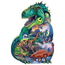 Load image into Gallery viewer, Dinosaur Days Shaped 100pc Puzzle
