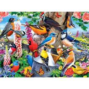 Audubon Spring Gathering 100pc Puzzle