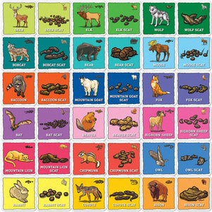 Jr. Ranger Animal Poop Matching Game