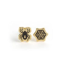 Load image into Gallery viewer, Spider &amp; Web Earrings
