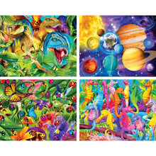 Load image into Gallery viewer, Glow in the Dark 4pk 100pc Puzzles
