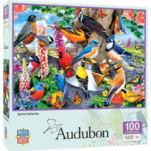 Load image into Gallery viewer, Audubon Spring Gathering 100pc Puzzle
