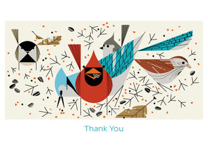 Charley Harper: Birdfeeders Boxed Thank You Notes