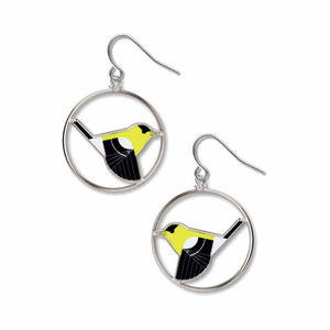 Charley Harper's Goldfinch Earrings