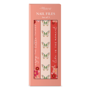Coral Floral Nail Files
