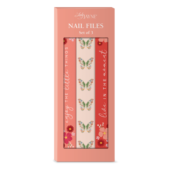 Coral Floral Nail Files