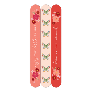 Coral Floral Nail Files