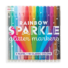 Load image into Gallery viewer, Rainbow Sparkle Glitter Markers
