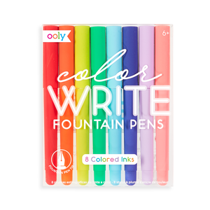 Color Write Fountain Pens Set of 8