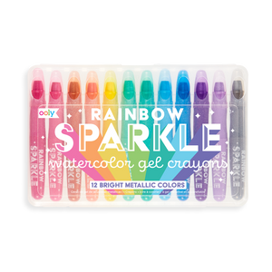 Rainbow Sparkle Metallic Watercolor Gel Crayons