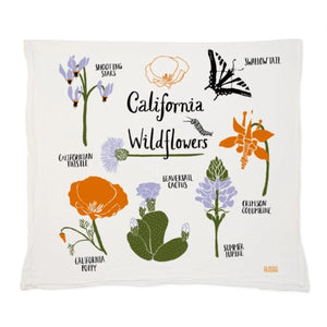 California Wildflowers Tea Towel