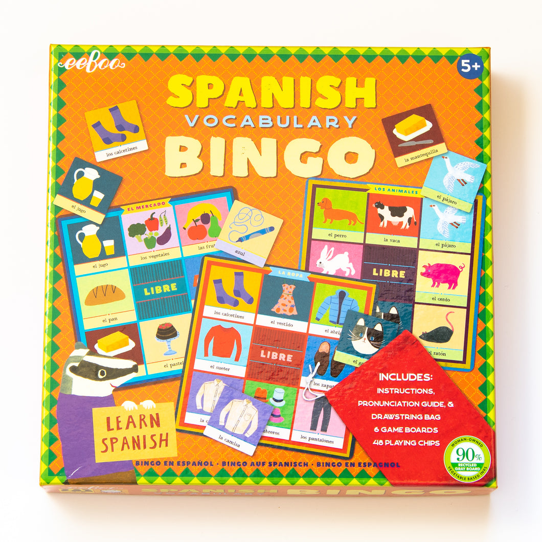Spanish Vocabulary Bingo