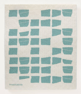 Sea Foam Tiles Swedish Dishcloth