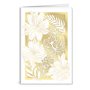 White Dahlias Greeting Card