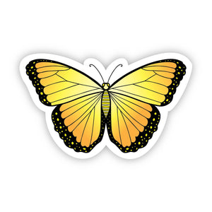 Butterfly Yellow Aesthetic Sticker