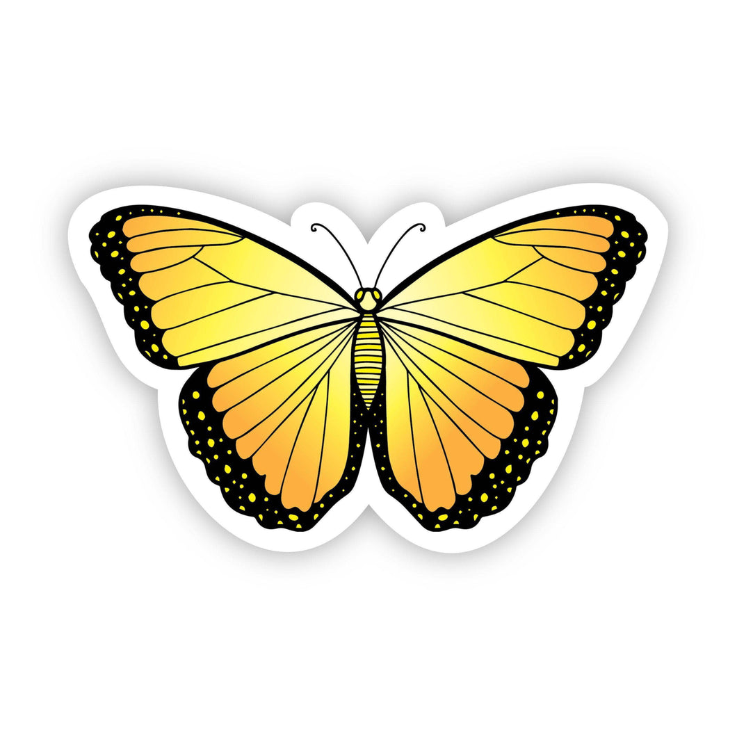 Butterfly Yellow Aesthetic Sticker