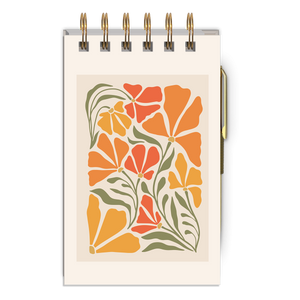 Mini Floral Notebooks w/ Pen