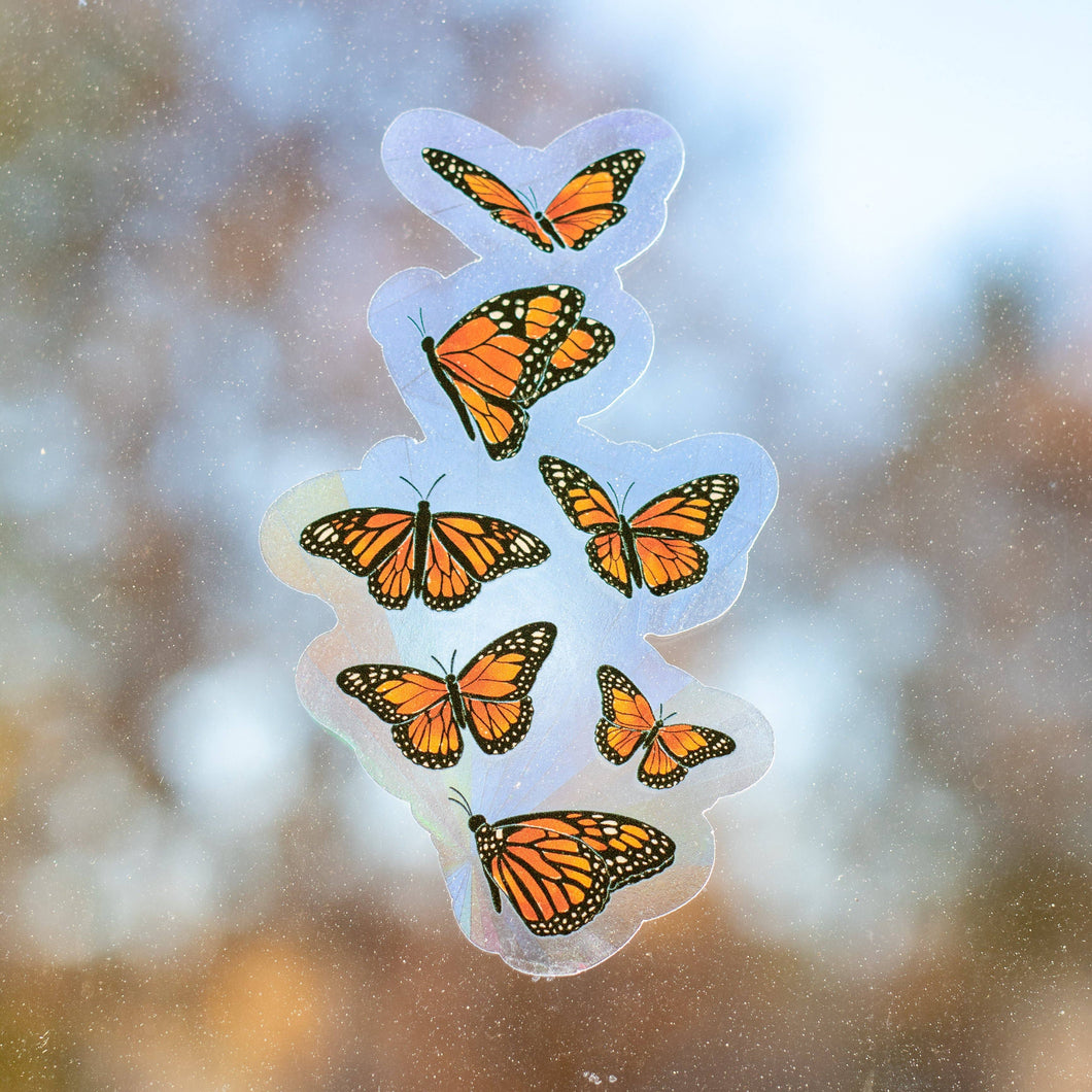 Flying Butterflies Sun Catcher Window Decal