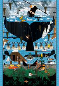 Charley Harper: Glacier Bay, Alaska 1000pc Jigsaw Puzzle