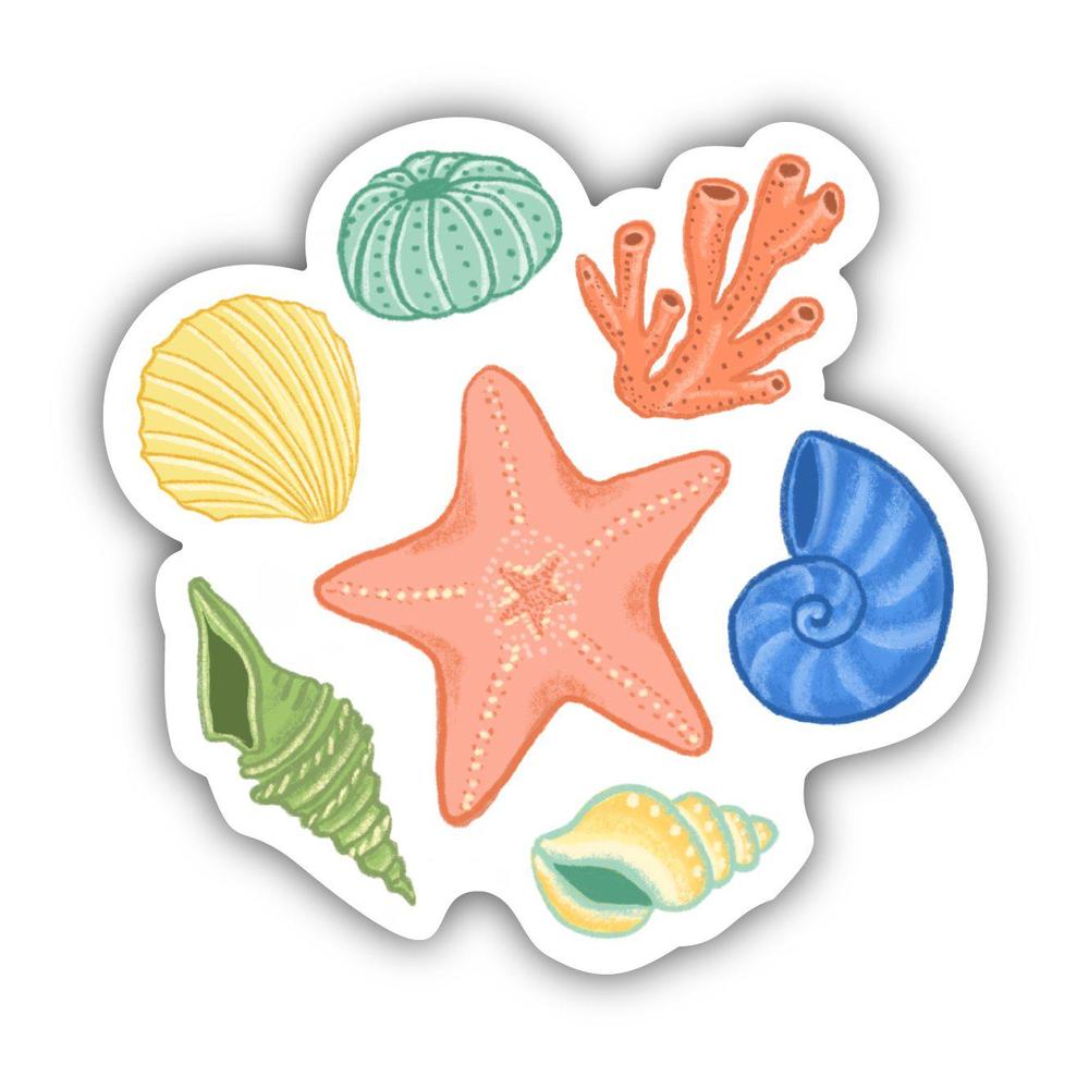 Starfish & Shells Sticker