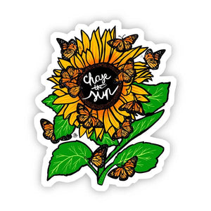 Chase the Sun Sunflower Sticker