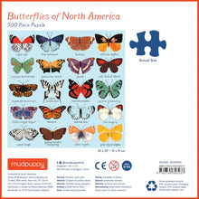 Load image into Gallery viewer, Butterflies of North America 500pc Puzzle
