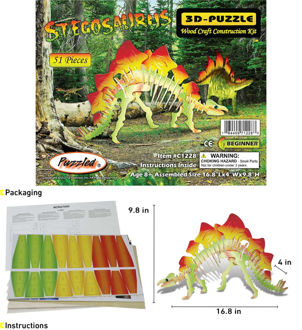 Stegosaurus Illuminated 3D Puzzle