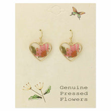 Load image into Gallery viewer, Dried Flower Heart Earrings
